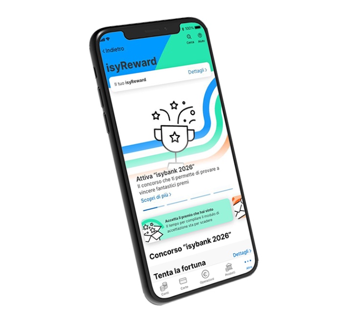 Schermata App isybank isyReward